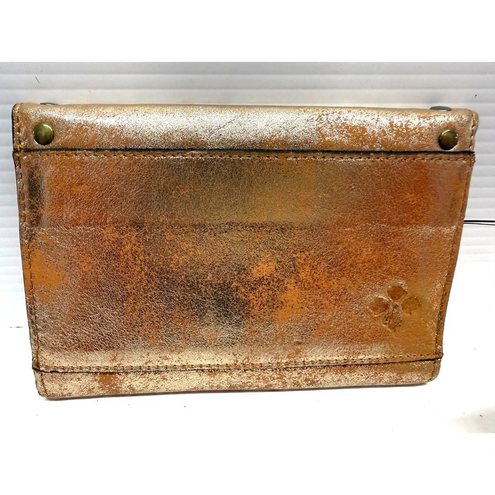 Patricia Nash Colli Leather Wallet W/ RFID Protection- ROSE GOLD BRONZE NEW